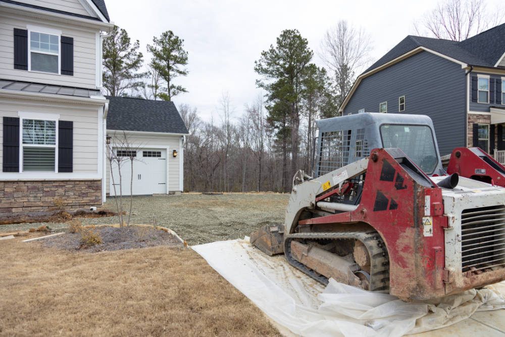 Travaux de construction d’allée de garage