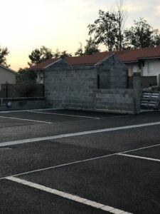 création de parking privé en enrobé à Mios