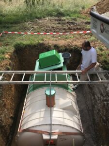 Pose de micro-station Beychac-Et-Cailleau
